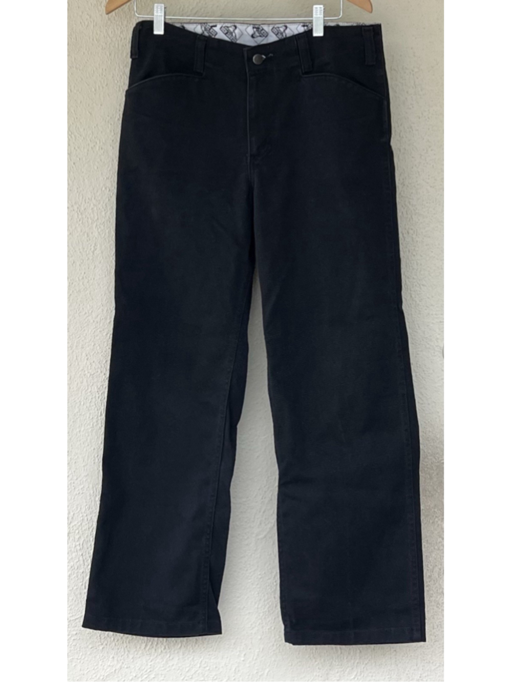 VINTAGE Ben Davis Pants 32x30 Mens Black Gorilla Cut Straight Chino Workwear